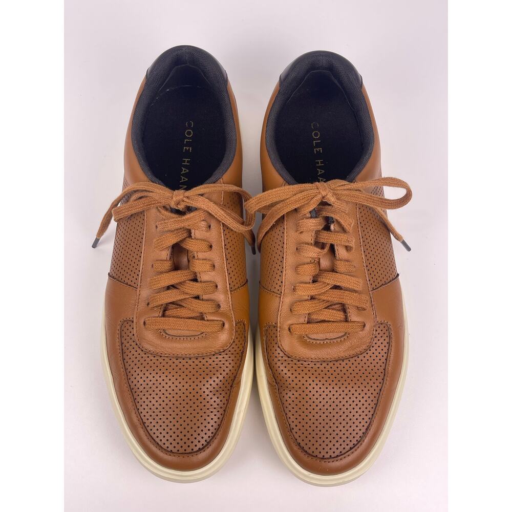 Cole Haan Grand Crosscourt II Sneakers Men’s 10.5 Brown Leather Low Tops
